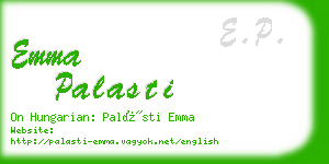 emma palasti business card